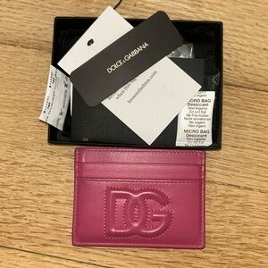 Dolce & gabbana pre owned pink leather wallet 🩷